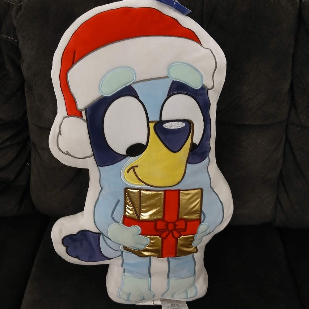 Christmas Bluey Plush Pillow